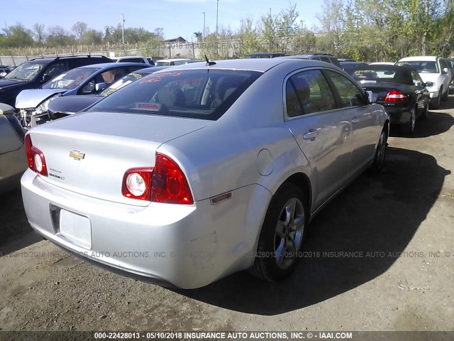 1G1ZC5EB2AF108133 - 2010 CHEVROLET MALIBU 1LT 银色 照片 4