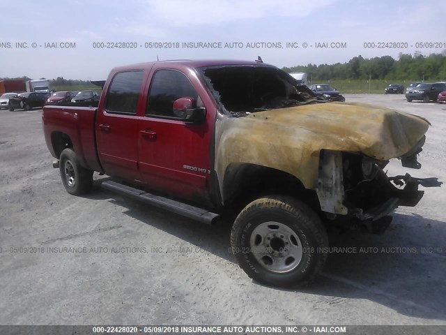1GCHK23658F125819 - 2008 CHEVROLET SILVERADO K2500 HEAVY DUTY RED photo 1