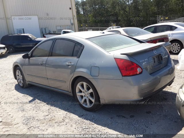 1N4BA41E08C838956 - 2008 NISSAN MAXIMA SE/SL GRAY photo 3