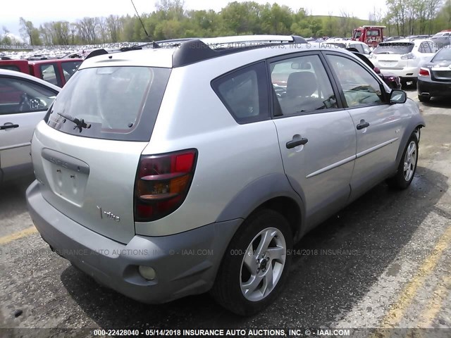 5Y2SM64833Z411540 - 2003 PONTIAC VIBE SILVER photo 4