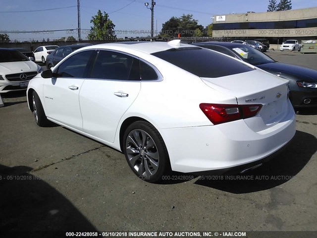 1G1ZH5SX7GF202079 - 2016 CHEVROLET MALIBU PREMIER 白色 照片 3