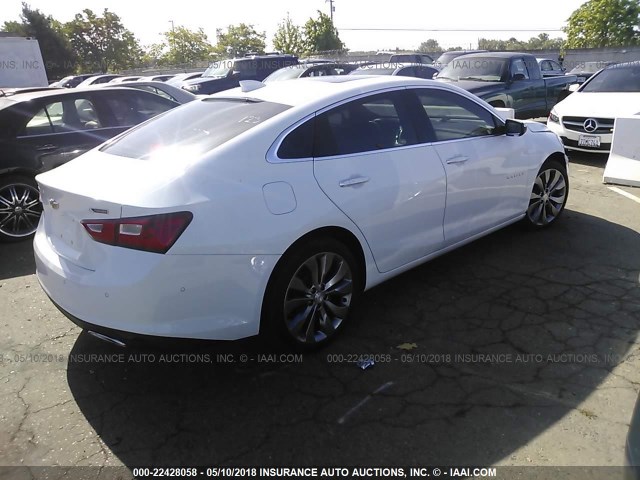 1G1ZH5SX7GF202079 - 2016 CHEVROLET MALIBU PREMIER 白色 照片 4