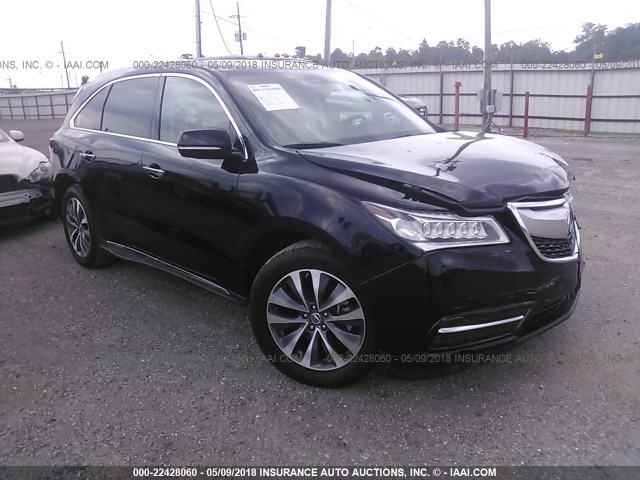 5FRYD4H46GB058999 - 2016 ACURA MDX TECHNOLOGY BLACK photo 1
