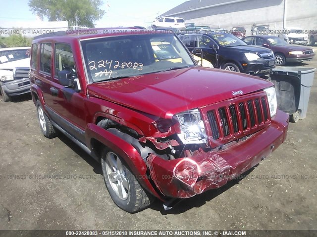 1J8HG48N06C131788 - 2006 JEEP COMMANDER RED photo 1