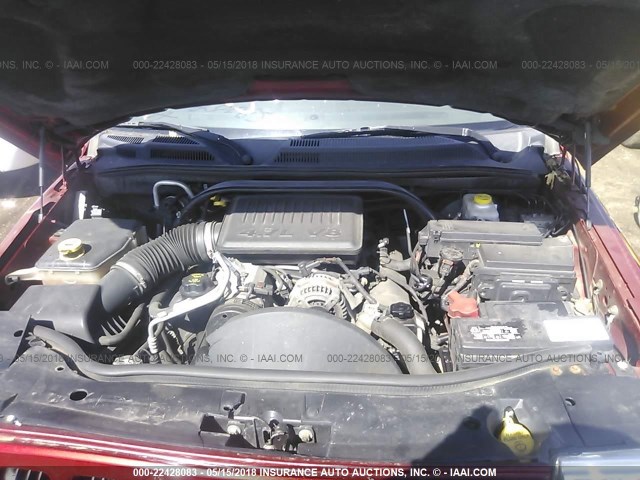 1J8HG48N06C131788 - 2006 JEEP COMMANDER RED photo 10