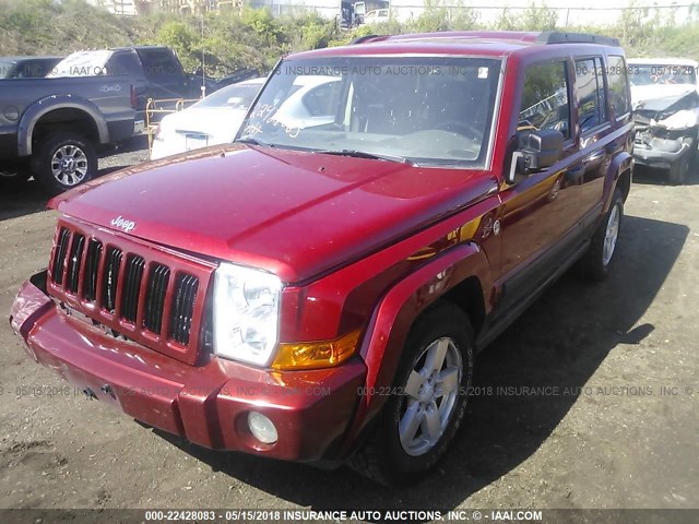1J8HG48N06C131788 - 2006 JEEP COMMANDER RED photo 2