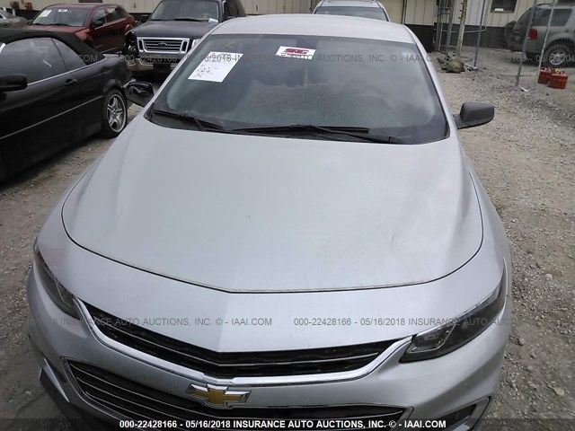 1G1ZB5STXGF232093 - 2016 CHEVROLET MALIBU LS 银色 照片 6