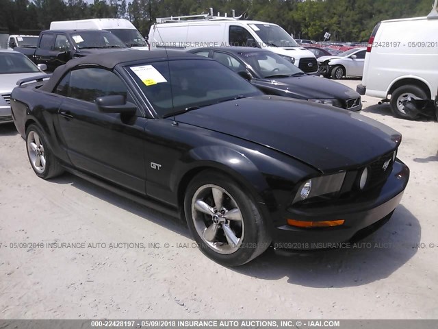 1ZVHT85H165203284 - 2006 FORD MUSTANG GT BLACK photo 1