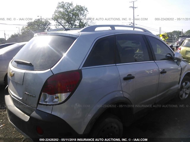 3GNAL2EK3CS603241 - 2012 CHEVROLET CAPTIVA SPORT/LS SILVER photo 4