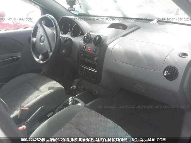 KL1TD62674B261522 - 2004 CHEVROLET AVEO GRAY photo 5