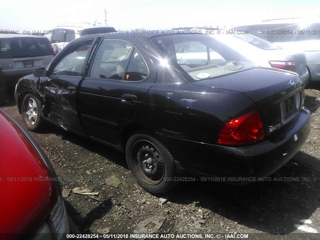 3N1CB51D65L541637 - 2005 NISSAN SENTRA 1.8/1.8S BLACK photo 3