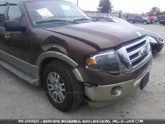 1FMJK1H52BEF45249 - 2011 FORD EXPEDITION EL XLT/EL KING RANCH BROWN photo 6