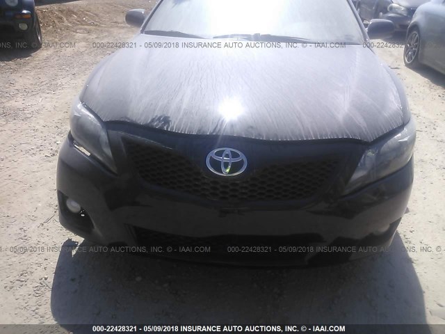 4T1BF3EK3AU116978 - 2010 TOYOTA CAMRY SE/LE/XLE 黑色 照片 6