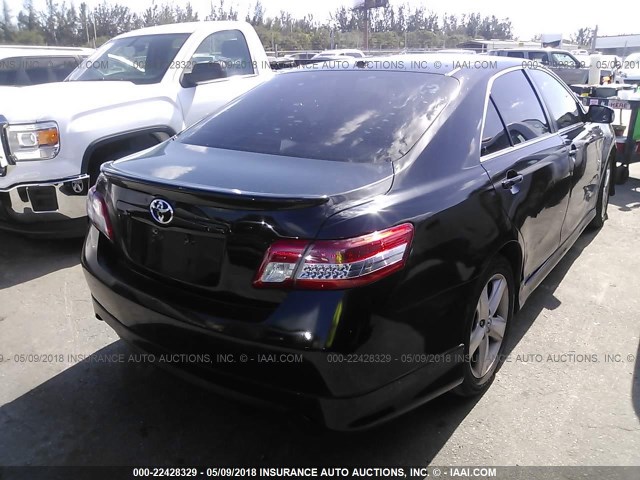 4T1BK3EKXBU124346 - 2011 TOYOTA CAMRY SE/LE/XLE Қара фото 4