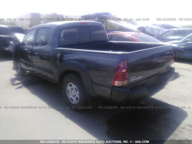5TFJX4CN0CX016113 - 2012 TOYOTA TACOMA DOUBLE CAB 灰色 照片 3
