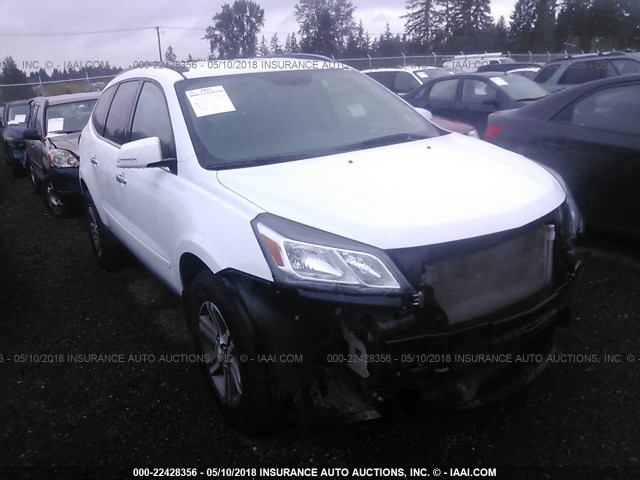 1GNKRGKD6HJ159318 - 2017 CHEVROLET TRAVERSE LT WHITE photo 1