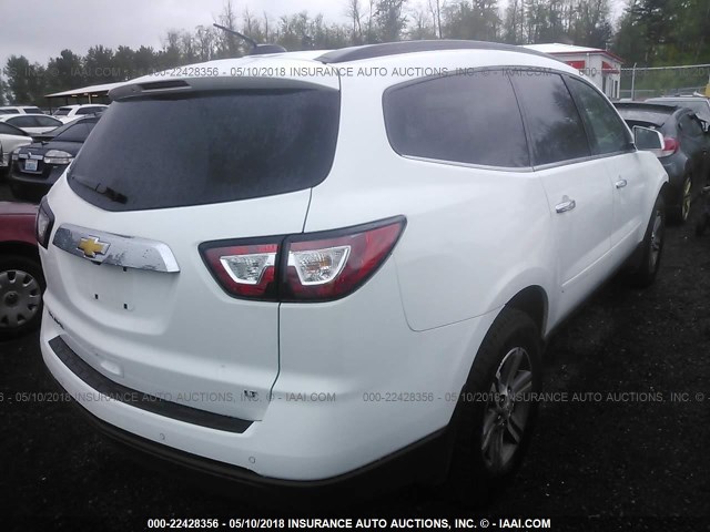 1GNKRGKD6HJ159318 - 2017 CHEVROLET TRAVERSE LT WHITE photo 4