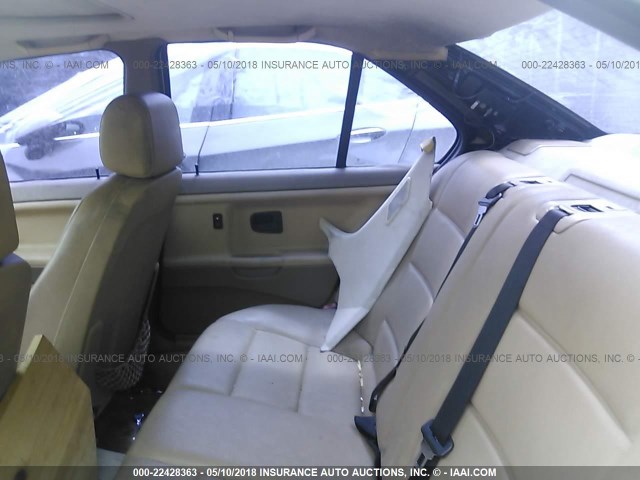 4USCD8324TLC70667 - 1996 BMW 318 I AUTOMATIC BLACK photo 8