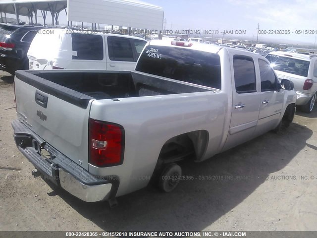 3GCRCSE02AG172580 - 2010 CHEVROLET SILVERADO C1500 LT SILVER photo 4