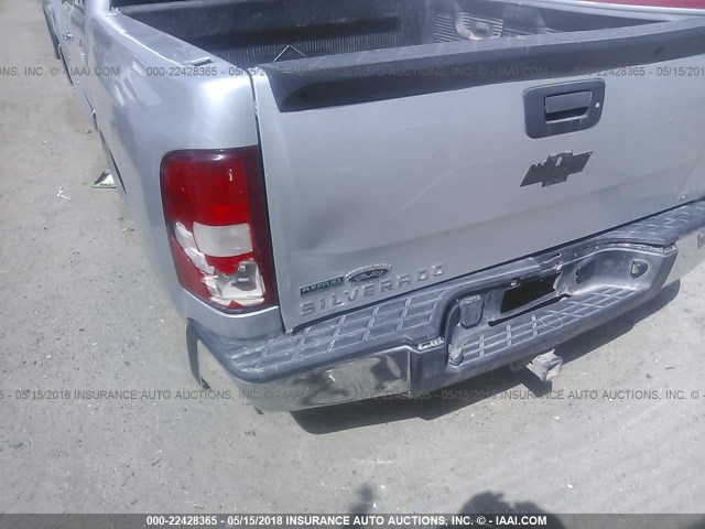 3GCRCSE02AG172580 - 2010 CHEVROLET SILVERADO C1500 LT SILVER photo 6