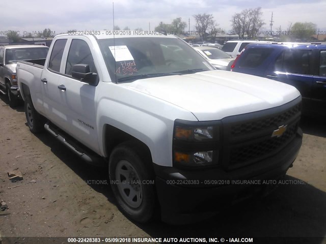 1GCVKPEC1FZ229691 - 2015 CHEVROLET SILVERADO K1500 WHITE photo 1