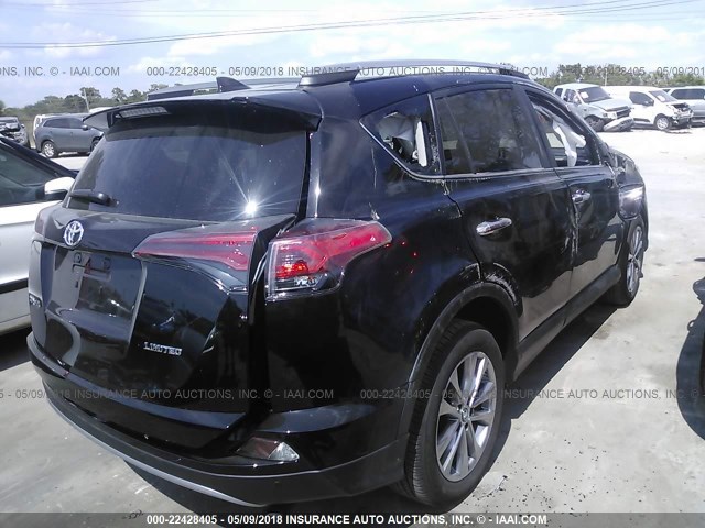 2T3YFREV6HW361606 - 2017 TOYOTA RAV4 LIMITED/PLATINUM BLACK photo 4