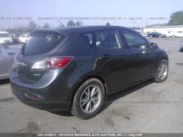 JM1BL1L84C1643232 - 2012 MAZDA 3 GRAY photo 4