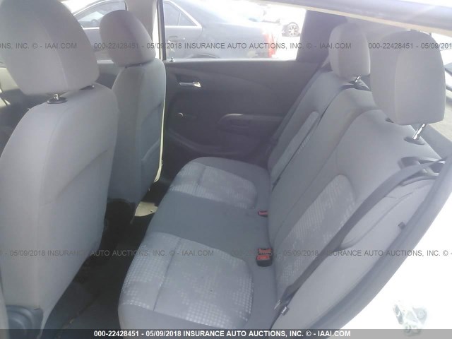 1G1JA6SH7C4130113 - 2012 CHEVROLET SONIC LS 白色 照片 8