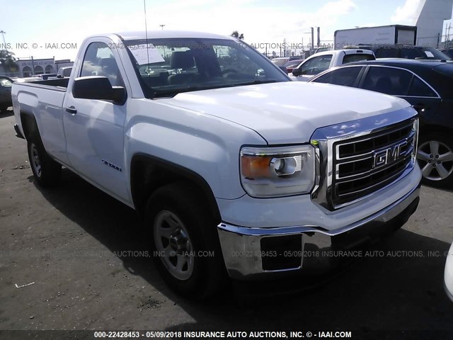 1GTN1TEC7FZ900809 - 2015 GMC SIERRA C1500 WHITE photo 1