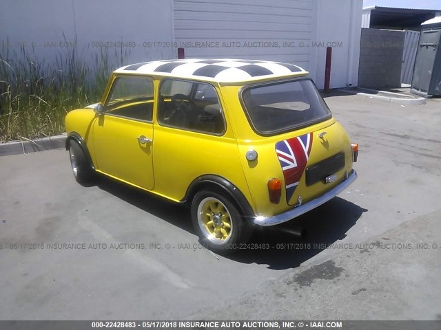 XL2S1N03022206 - 1980 AUSTIN MINI1.3I  YELLOW photo 3