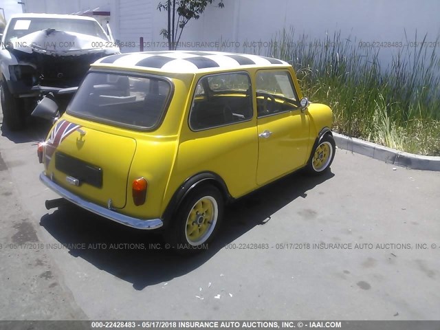 XL2S1N03022206 - 1980 AUSTIN MINI1.3I  YELLOW photo 4