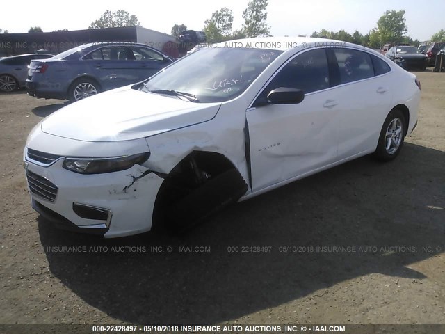 1G1ZB5ST1JF193224 - 2018 CHEVROLET MALIBU LS 白色 照片 2