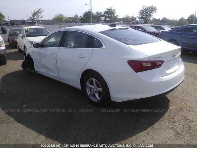1G1ZB5ST1JF193224 - 2018 CHEVROLET MALIBU LS 白色 照片 3