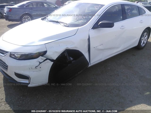 1G1ZB5ST1JF193224 - 2018 CHEVROLET MALIBU LS 白色 照片 6