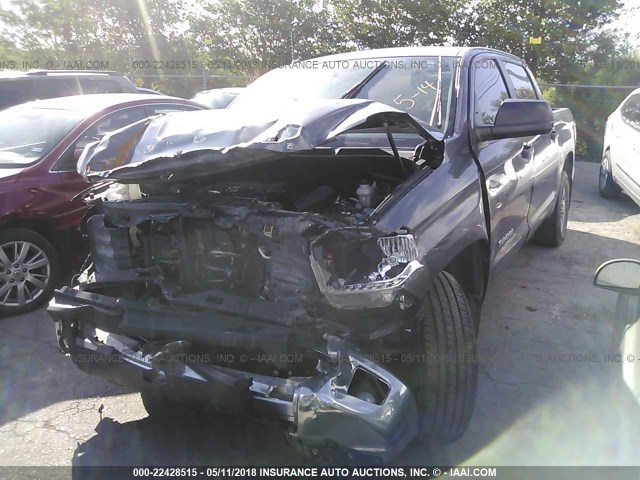 5TFEM5F1XGX095806 - 2016 TOYOTA TUNDRA CREWMAX SR5 GRAY photo 2