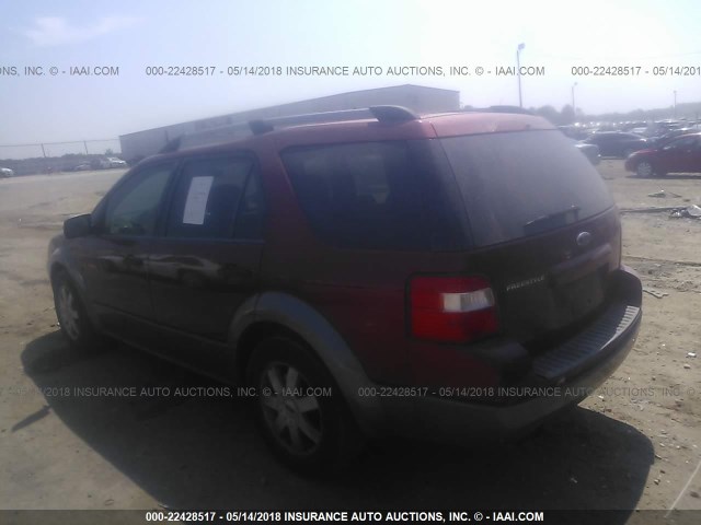 1FMZK01125GA19118 - 2005 FORD FREESTYLE SE MAROON photo 3