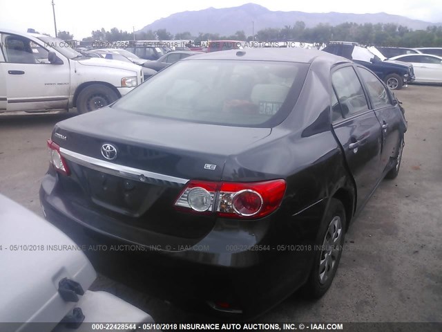 JTDBU4EE3B9163023 - 2011 TOYOTA COROLLA S/LE GRAY photo 4