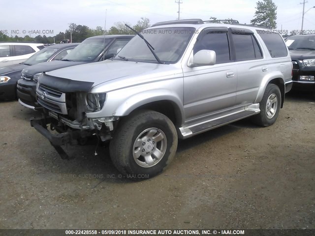 JT3HN86R820377773 - 2002 TOYOTA 4RUNNER SR5 SILVER photo 2