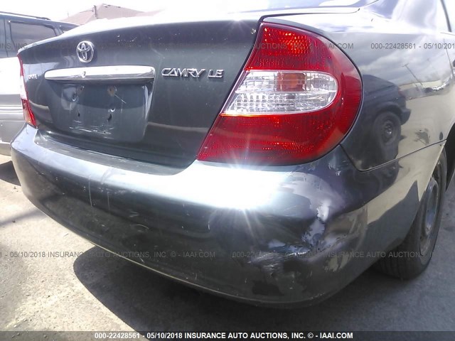 JTDBE32K420109851 - 2002 TOYOTA CAMRY LE/XLE/SE მწვანე ფოტო 6