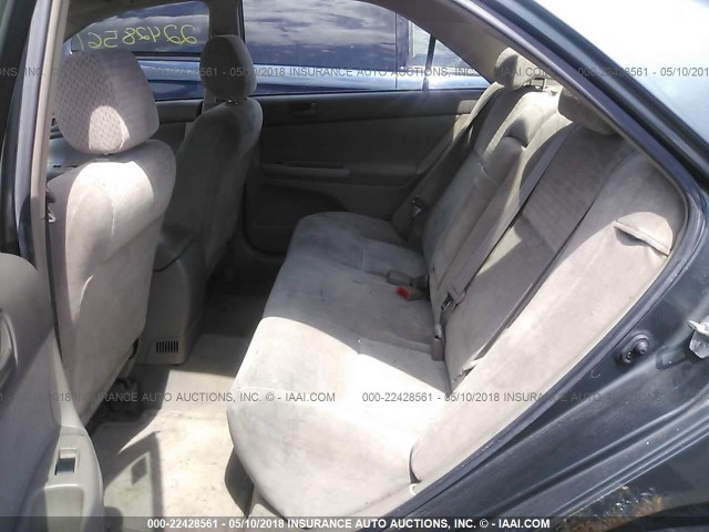 JTDBE32K420109851 - 2002 TOYOTA CAMRY LE/XLE/SE მწვანე ფოტო 8