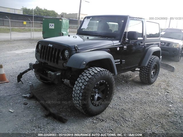 1J4AA2D16BL622937 - 2011 JEEP WRANGLER SPORT BLACK photo 2