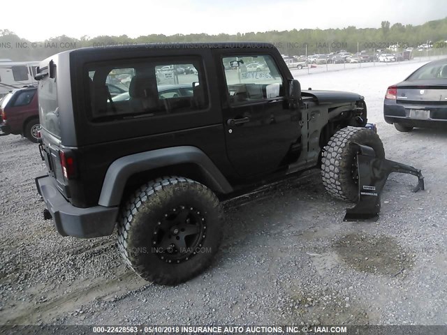 1J4AA2D16BL622937 - 2011 JEEP WRANGLER SPORT BLACK photo 4