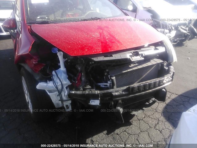 KNADN5A32D6223472 - 2013 KIA RIO EX/SX RED photo 6