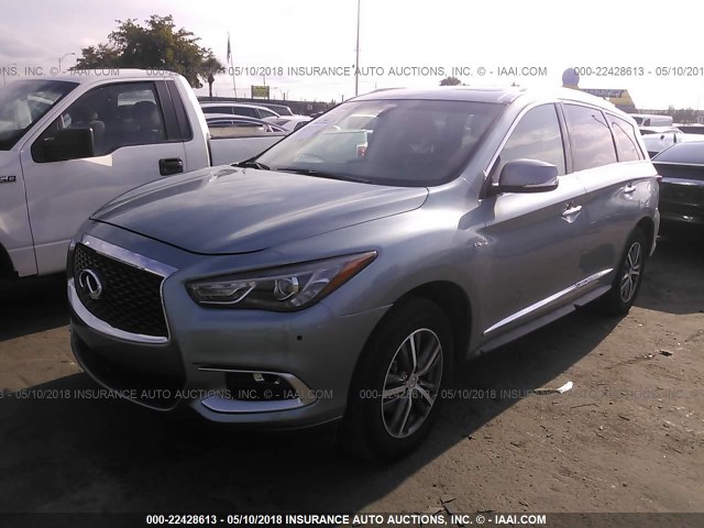 5N1AL0MM5GC513015 - 2016 INFINITI QX60 Light Blue photo 2