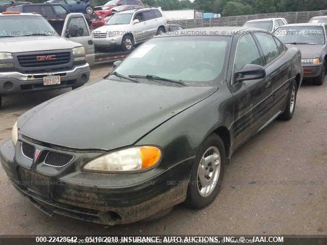 1G2NF52T0YC565596 - 2000 PONTIAC GRAND AM SE1 GREEN photo 2