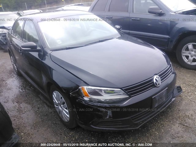 3VWDX7AJ2BM011012 - 2011 VOLKSWAGEN JETTA SE BLACK photo 1