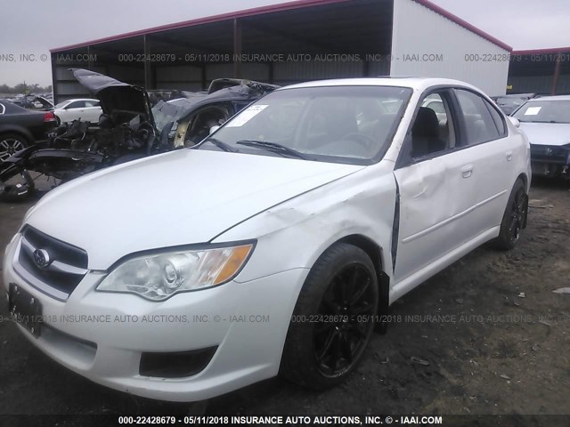 4S3BL616997230324 - 2009 SUBARU LEGACY 2.5I WHITE photo 6