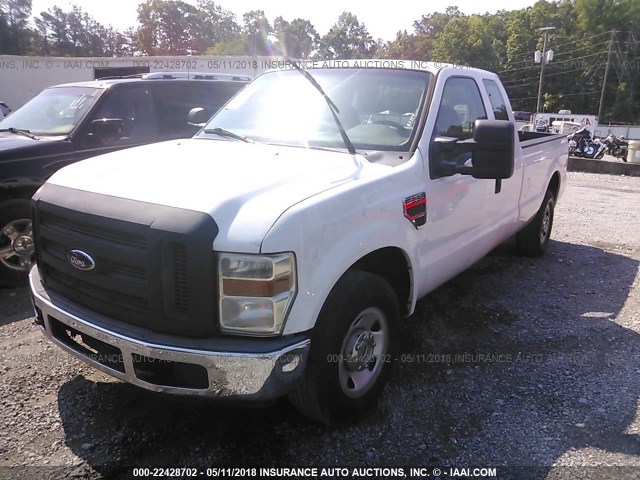 1FTSX20R08EC42770 - 2008 FORD F250 SUPER DUTY WHITE photo 2