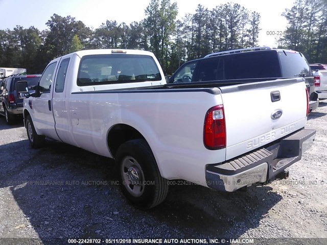 1FTSX20R08EC42770 - 2008 FORD F250 SUPER DUTY WHITE photo 3