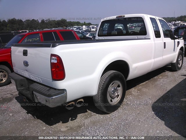 1FTSX20R08EC42770 - 2008 FORD F250 SUPER DUTY WHITE photo 4